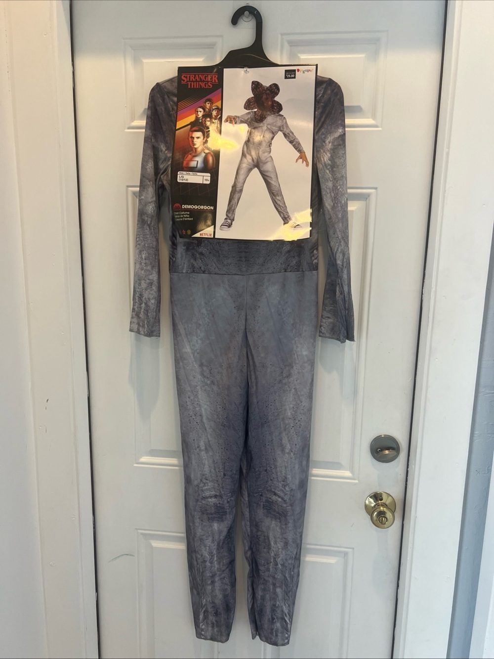 Disguise Stranger Things Demogorgon Costume Large 10/12 Kids Grey Jumpsuit